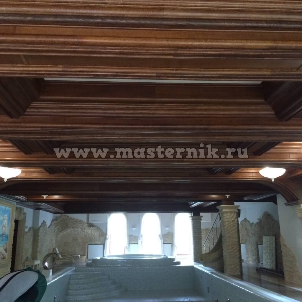 Реставрация деревянного потолка