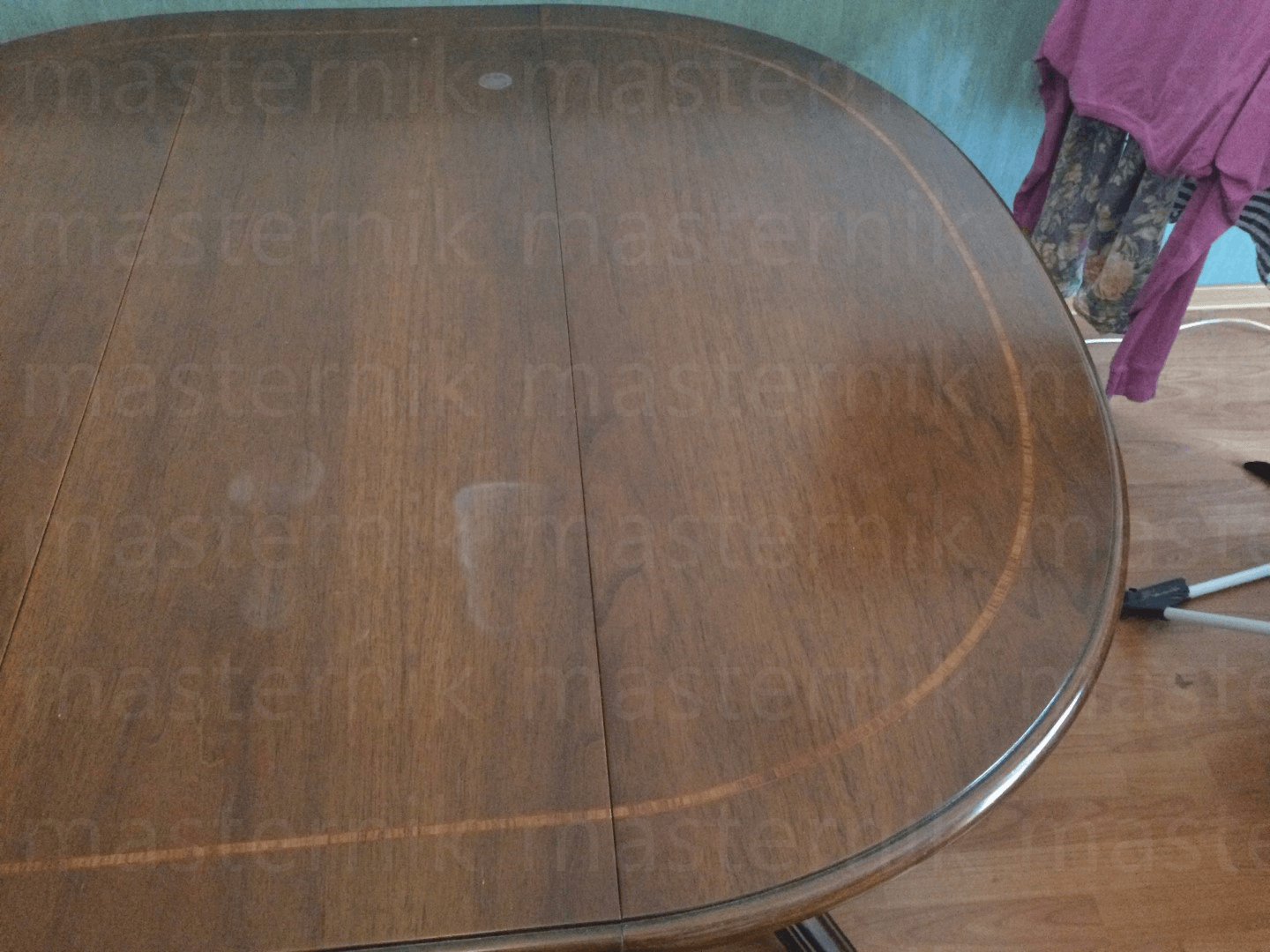 Реставрация прожогов на столе